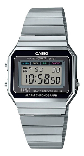 Reloj Hombre Casio A700w Vintage Youth Extra Plano Luz Led