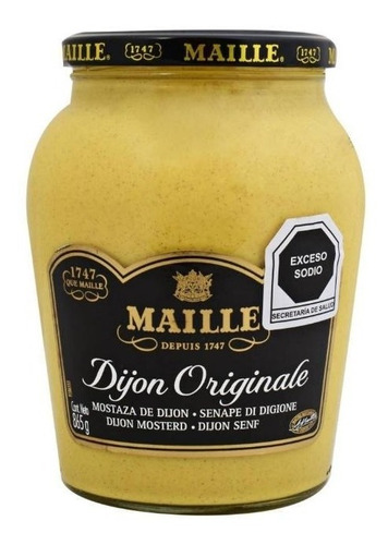 Mostaza Dijon Maille Original Aderezo Frasco 865g 