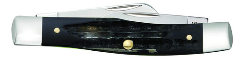 Case 65012 Jigged Buffalo Horn - Medium Stockman (bh3032 Ss)