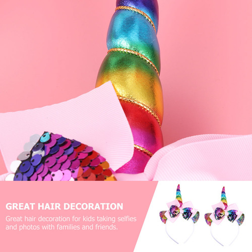 Exquisitos Aros De Pelo Con Forma De Lazo, Unicornio Y Oreja