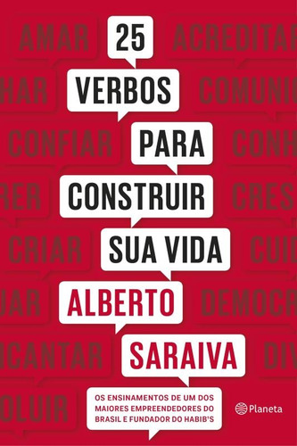 25 verbos para construir sua vida, de Saraiva, Alberto. Editora Planeta do Brasil Ltda., capa mole em português, 2016