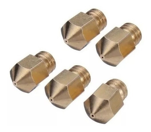 Kit 5 Picos Nozzle Mk8 0.2mm 0.3mm 0.5mm 0.6mm 0.8mm 1mm