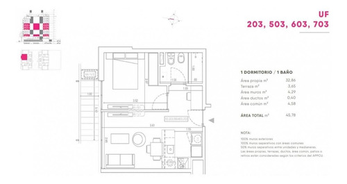 Imagen 7 de 8 de Venta Apartamento De 1 Dormitorio Piso Alto Frente A Estrenar Centro