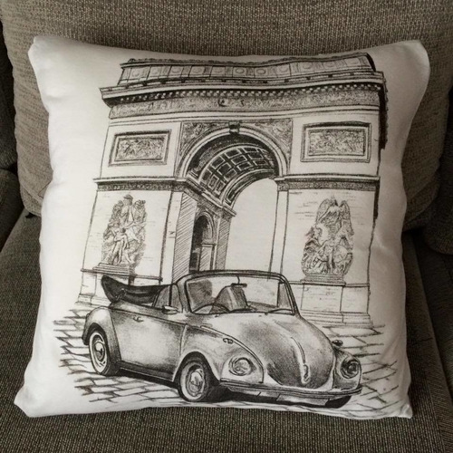 Almohadon Estampado Modelo ¨paris Arco¨