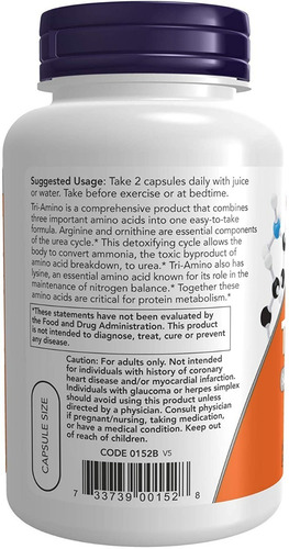 Now Foods Tri-amino 120 Capulas Sfn