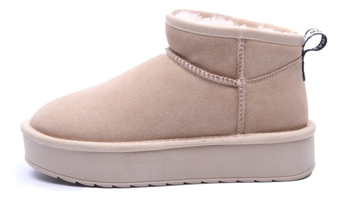Botas Mujer Urban Cow Pander Pantubotas Con Corderito Bajas
