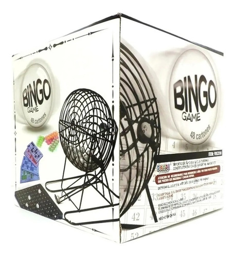Imagen 10 de 10 de Bingo Loteria Juego Mesa Familiar Bolillero De Metal Faydi