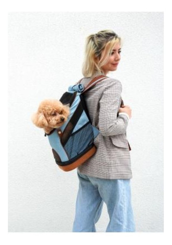 Imagen 9 de 10 de Mochila Bolso Cocooning Fun Lightweight Backpack Denim Perro