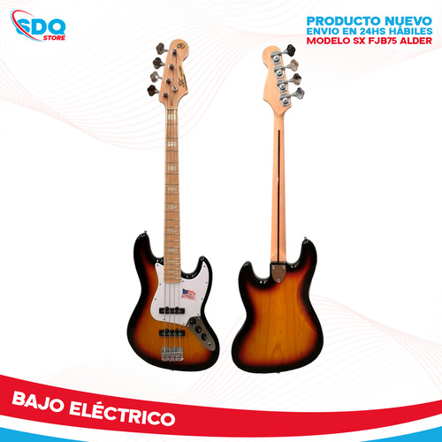 Bajo 4 Cuerdas Eléctrico Sx Jazz Bass American Alder