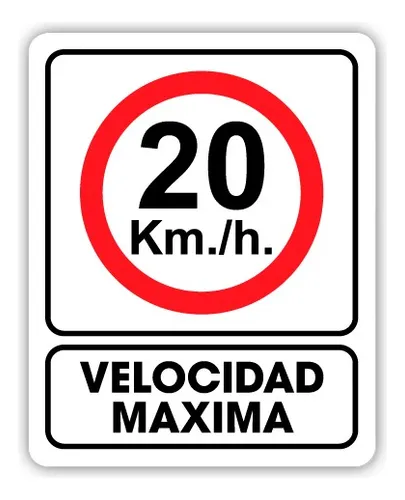 Se alamiento 20 Km h Velocidad M xima 20x25 Meses Sin Inter s se-alamiento-20-km-h-velocidad-m-xima-20x25-meses-sin-inter-s