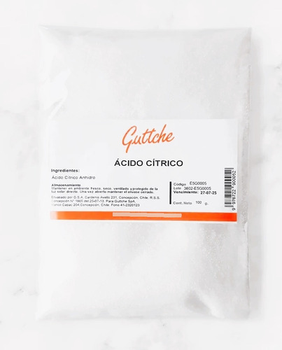 Acido Citrico 100gr Guttche