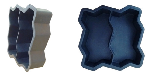 Forma Dupla Para Paralelepipedo De Cimento Intertravada 6cm