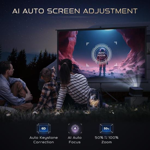 Proyector Todo En Uno 4k, Proyector Inteligente Aurzen Boom