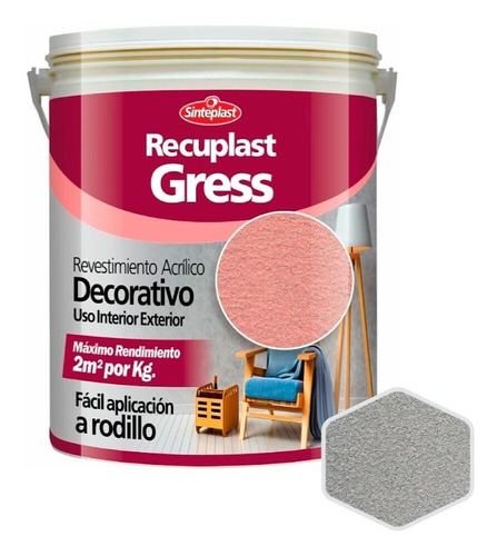 Recuplast Gress | Revestimiento Texturado | +2 Colores | 4kg
