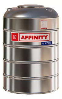 Tanque de agua Affinity Home vertical acero inoxidable 1000L de 141 cm x 97 cm