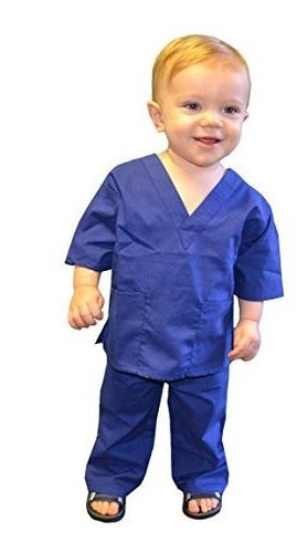 My Little Doc Royal Blue Toddler Scrubs (5/6)