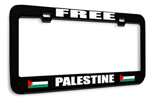 Marco Placa Matrícula Palestina Accesorios Coche Negro