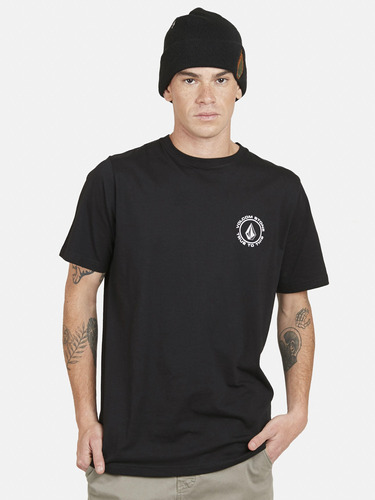 Polera Black Friday S/s Tee Hombre Negro Volcom