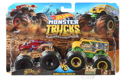 Hot Wheels Monster Trucks Demolition Hotweiler Vs Hauler