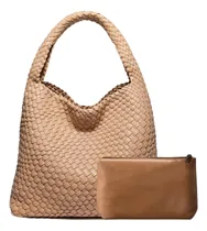 Comprar Bolso Tejido, Bolso De Cuero Vegano Tejido Para Mujer, Bolso
