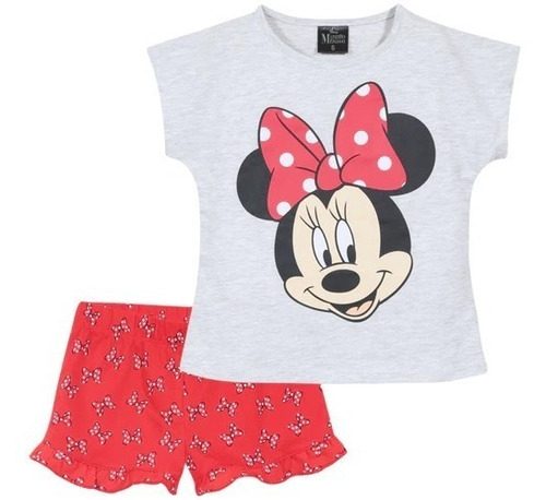 Pijama De Verano Minnie Mouse - Original Disney - 3 Diseños