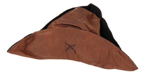 1 Piece Tricorn Accessory, Vintage Brown Canvas,