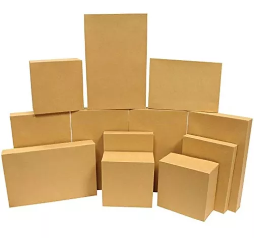 Cajas de cartón Kraft 12 x 12 x 2 | Cantidad: 25
