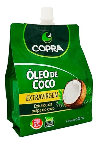 Óleo De Coco Extra Virgem Embalagem Econômica 500ml - Copra