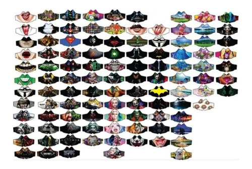 Tapabocas Kit 1000 Diseños Vectores Sublimación Mascarillas