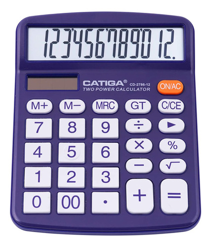 Calculadora De Escritorio Catiga 12 Digitos Cd-2786 Purpura
