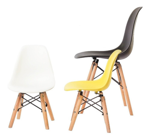 Silla Eames Kids Set X4 Infantil P/chicos Niños- Decototale