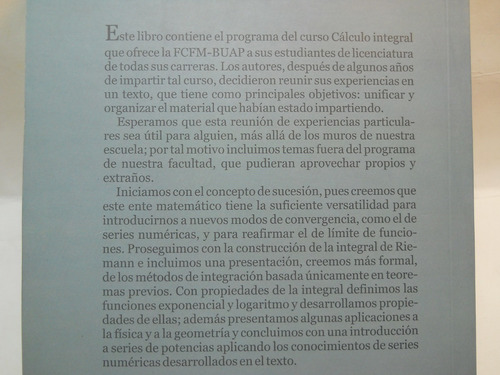 Calculo Integral Para Ciencias Ni Spivak Ni Apostol