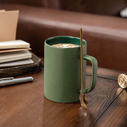 Juego De 2 Tazas De Café Mate Porcelana Con Cucharas, Microo