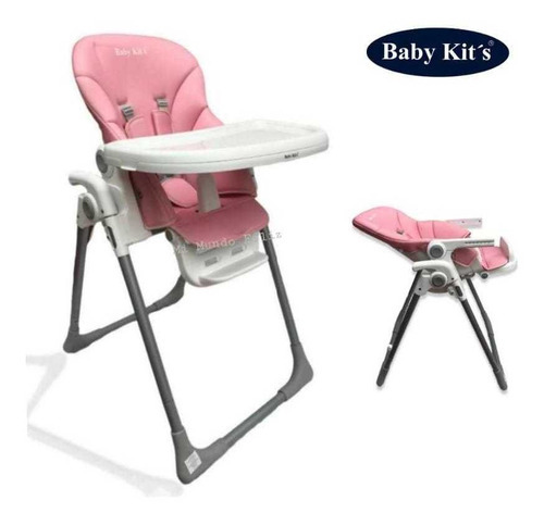 Silla De Comer Babykits Regulables 6 Pocisiones Para Bebes Color azul y rosado Silla de comer regulable