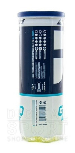 Imagen 2 de 3 de Pelotas Tenis Babolat Gold All Court Tubo X3 Itf Approved