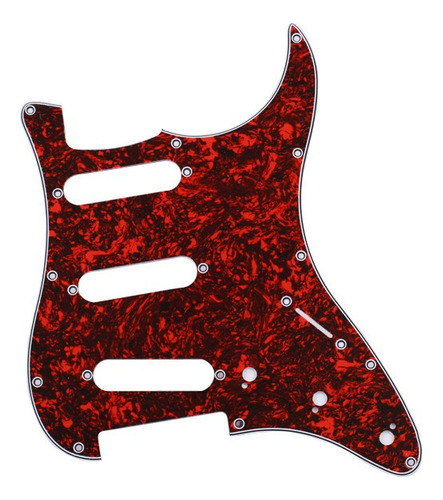 11 Agujeros Sss Pickguard Red Tortoise Shell Pick Guard Para