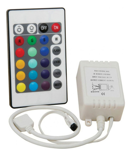 Controlador Rgb 12v Para Tira Luces Leds Control Remoto 24 T