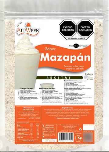 Sabor Mazapán 1kg (frappé Mix/ Base Polvo)