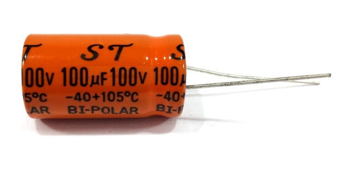 10 Capacitor Bipolar 100x100 100uf 100v Para Alto Falante