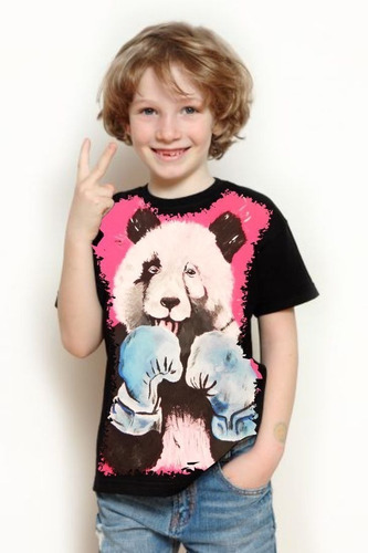 Camiseta Criança Frete Grátis Panda Animais