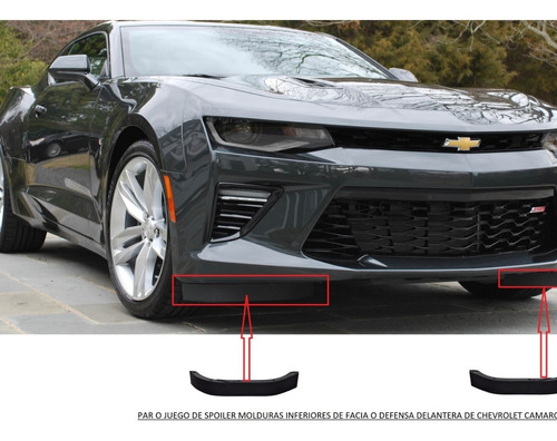 Par De Molduras Inferiores Facia Chevrolet Camaro 2019 2020