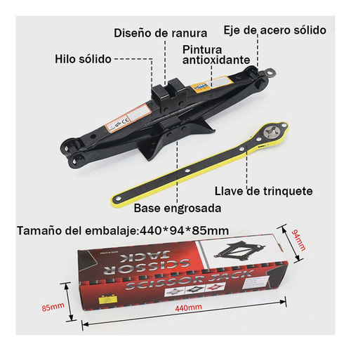 Llave De Tringuete De Ahorro De Esfuerzo 2t Jack Manual New
