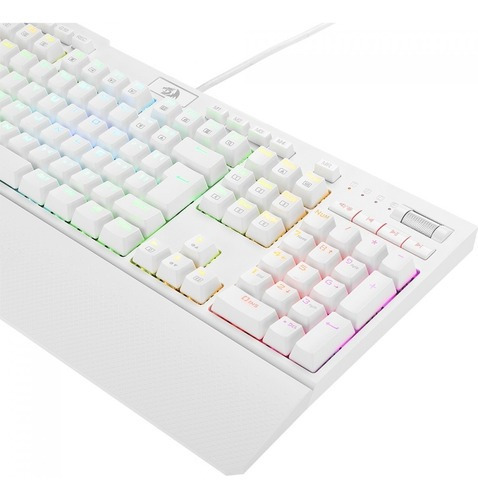 Teclado Redragon Optico Brahma K586w Pro Rgb Switch Brown Bc Branco Português Brasil
