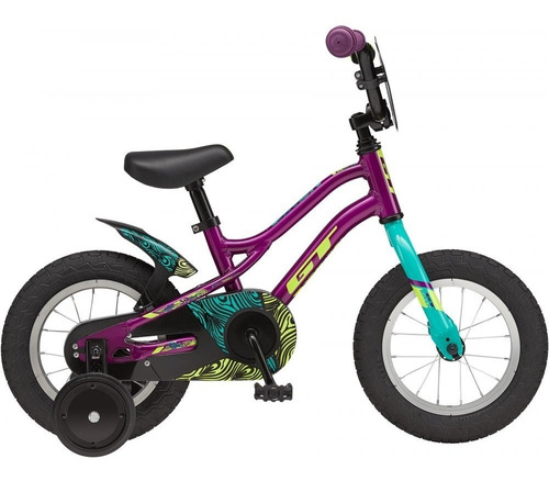 Bicicleta De Niño Gt Siren Morado Aro 12 // Bamo