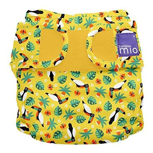 Bambino Mio Miosoft Pañal De Tela Cubierta, Tropical Tucán, 