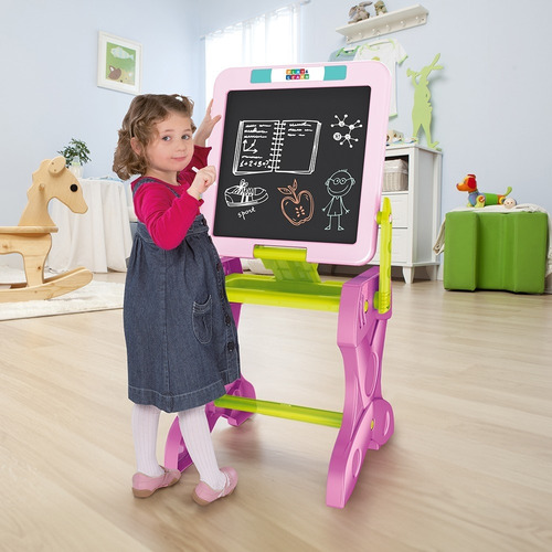 Mesa De Atividades C/ Lousa Play E Learn Multikids - Br1766 Cor Rosa