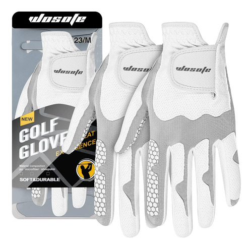 Guantes De Golf Wosofe Para Hombre Lycra Korean Nanometer Gr