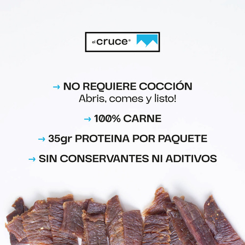 Combo Picada Snacks El Cruce X3 75g C/u Charqui - Jerky