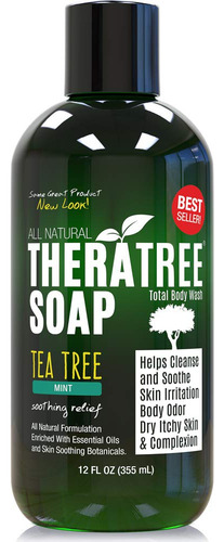 Theratree Tea Tree Oil Soap With Neem Oil - 12oz - Helps ...