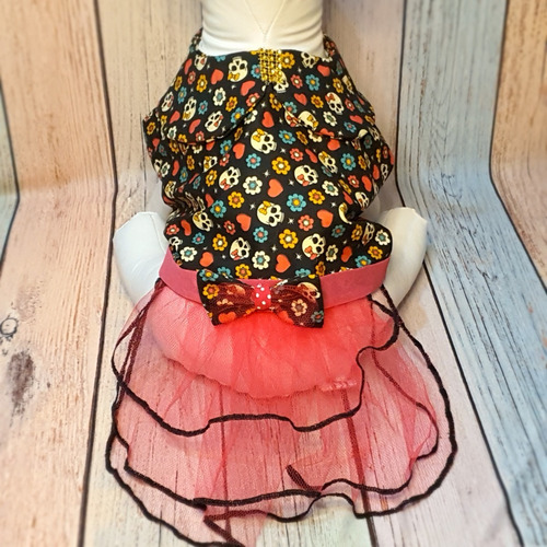Roupa Pet - Vestido Tutu Tam 6- Roupinha Cachorro